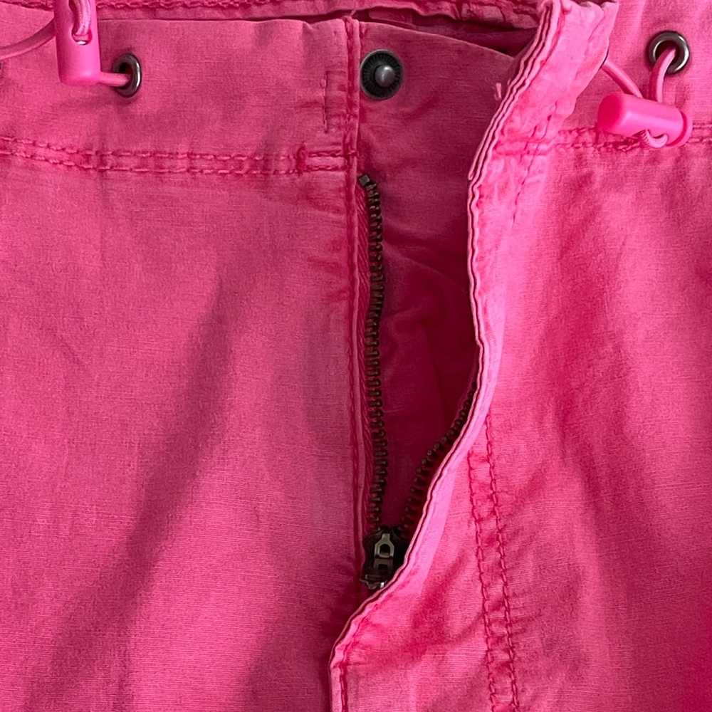 American Eagle AE Stretch Low-Rise Parachute Pant Pink Cargo XL Athleisure - Picture 15 of 16